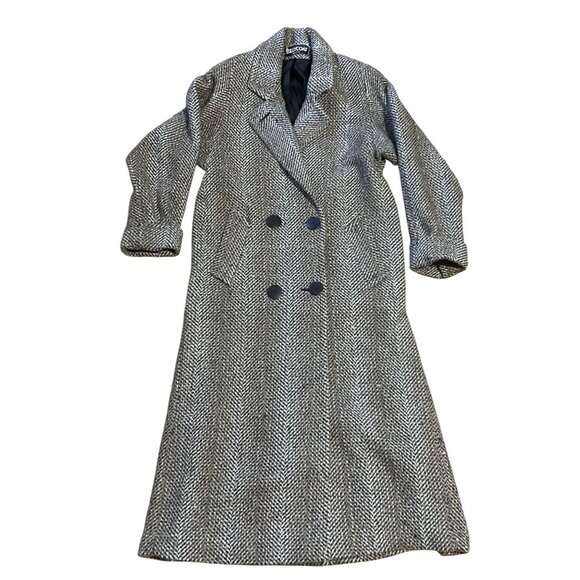 Billy Coat Jackets & Blazers - Vintage Billy Coat Size M Tweed Pleated Back Double Breasted USA Made Lined Long